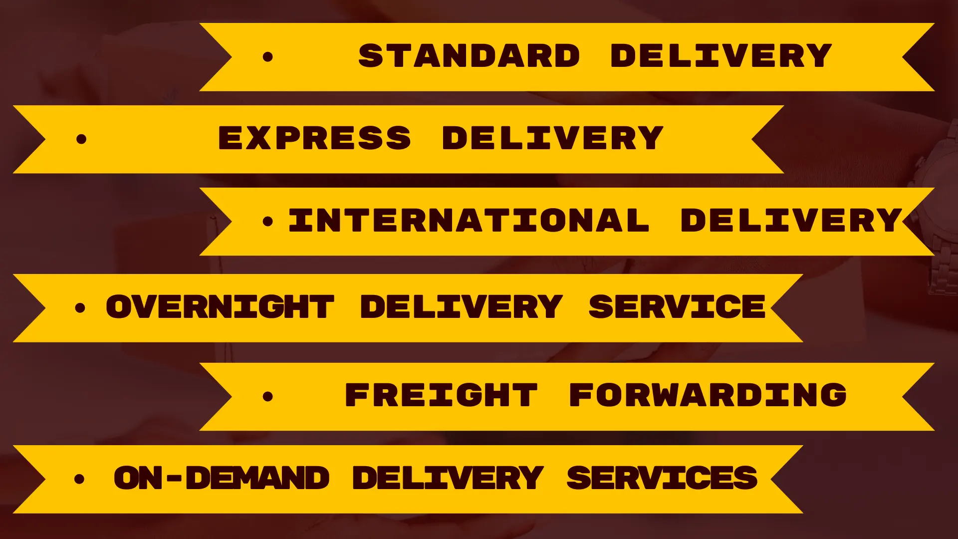 Types of Courier Service